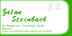 zalan steinbach business card