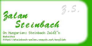 zalan steinbach business card